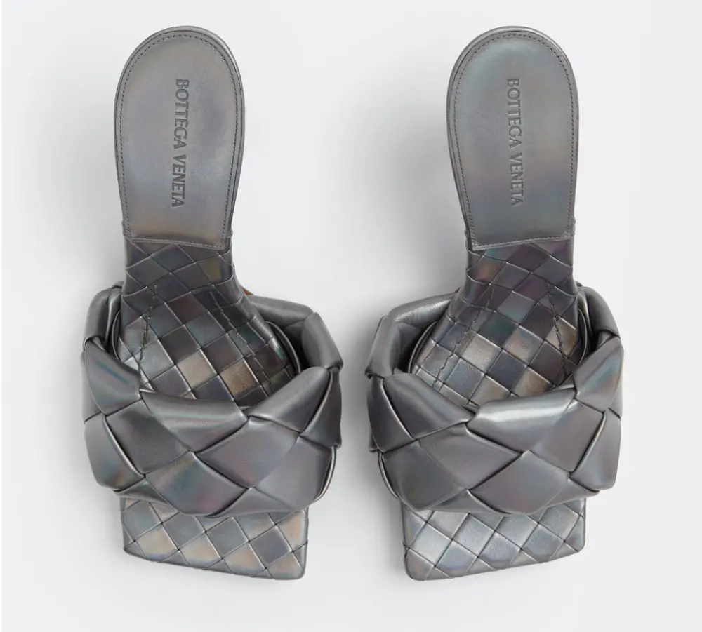Giày Cao Gót Bottega Veneta Lido Mule 'Oyster' 608854V1AH01258 - Ảnh 4