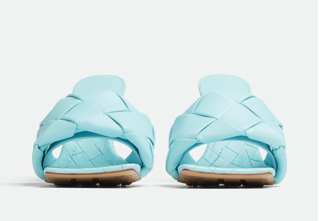 Giày Cao Gót Bottega Veneta Lido Mule 'Pale Blue' 608854VBSS04545 - Ảnh 3