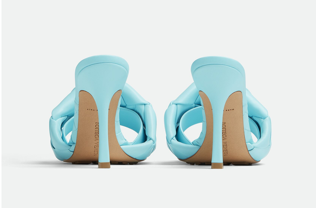 Giày Cao Gót Bottega Veneta Lido Mule 'Pale Blue' 608854VBSS04545 - Ảnh 4