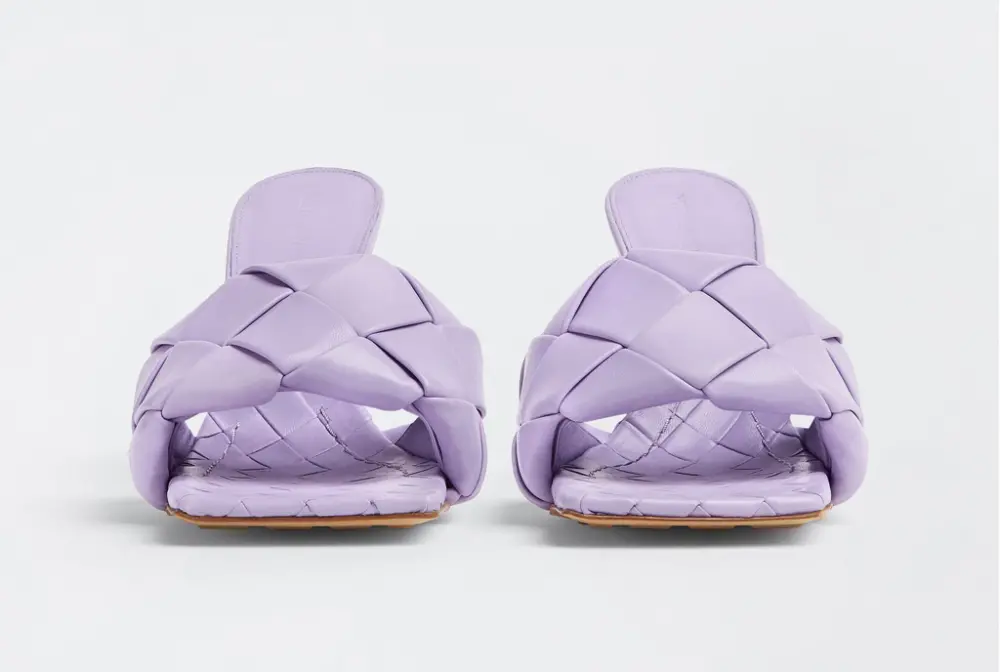 Alternative view of Giày Cao Gót Bottega Veneta Lido Mule 'Wisteria' 608854VBSS05119