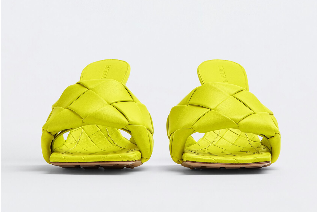 Giày Cao Gót Bottega Veneta Lido Mule 'Kiwi' 608854VBSS07278 - Ảnh 2