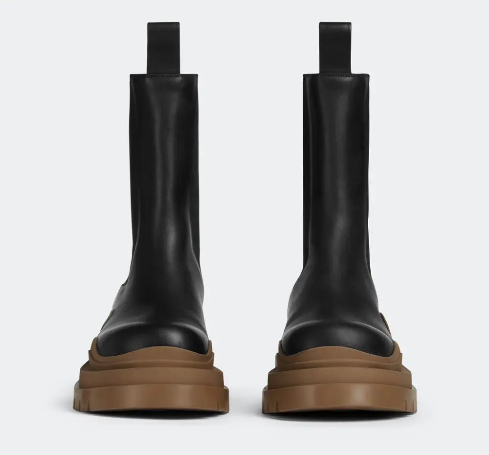 Giày Bottega Veneta Tire Chelsea Boot 'Black Jute' 630284VBS501449 - Ảnh 4