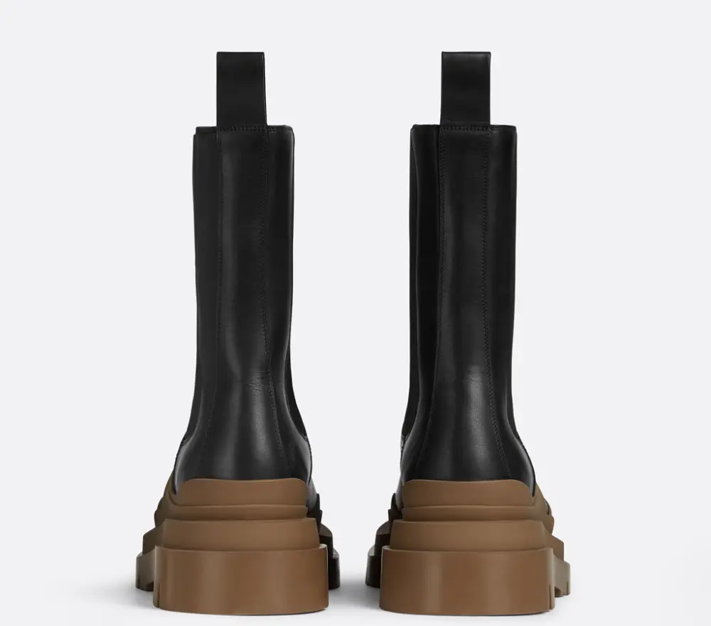 Giày Bottega Veneta Tire Chelsea Boot 'Black Jute' 630284VBS501449 - Ảnh 5