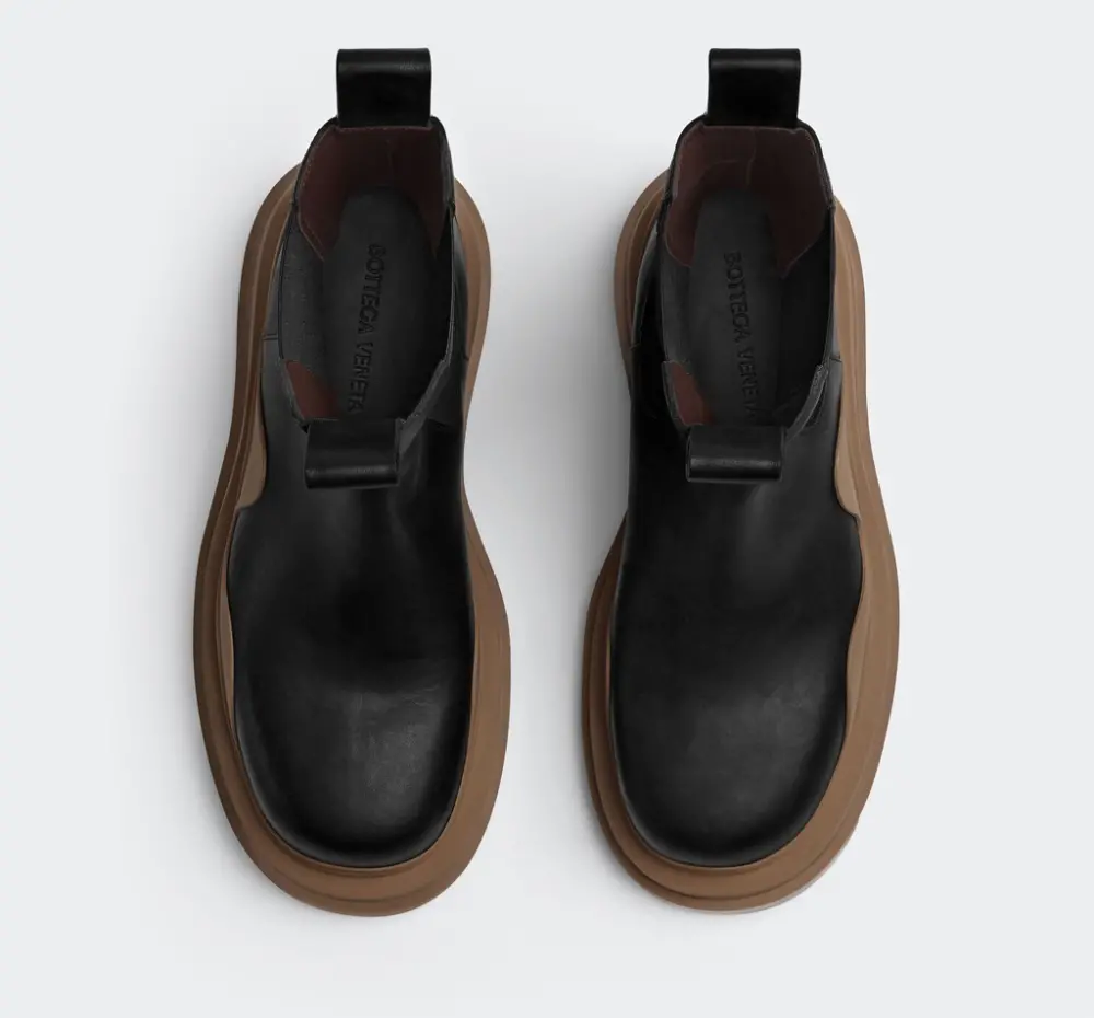 Giày Bottega Veneta Tire Chelsea Boot 'Black Jute' 630284VBS501449 - Ảnh 3