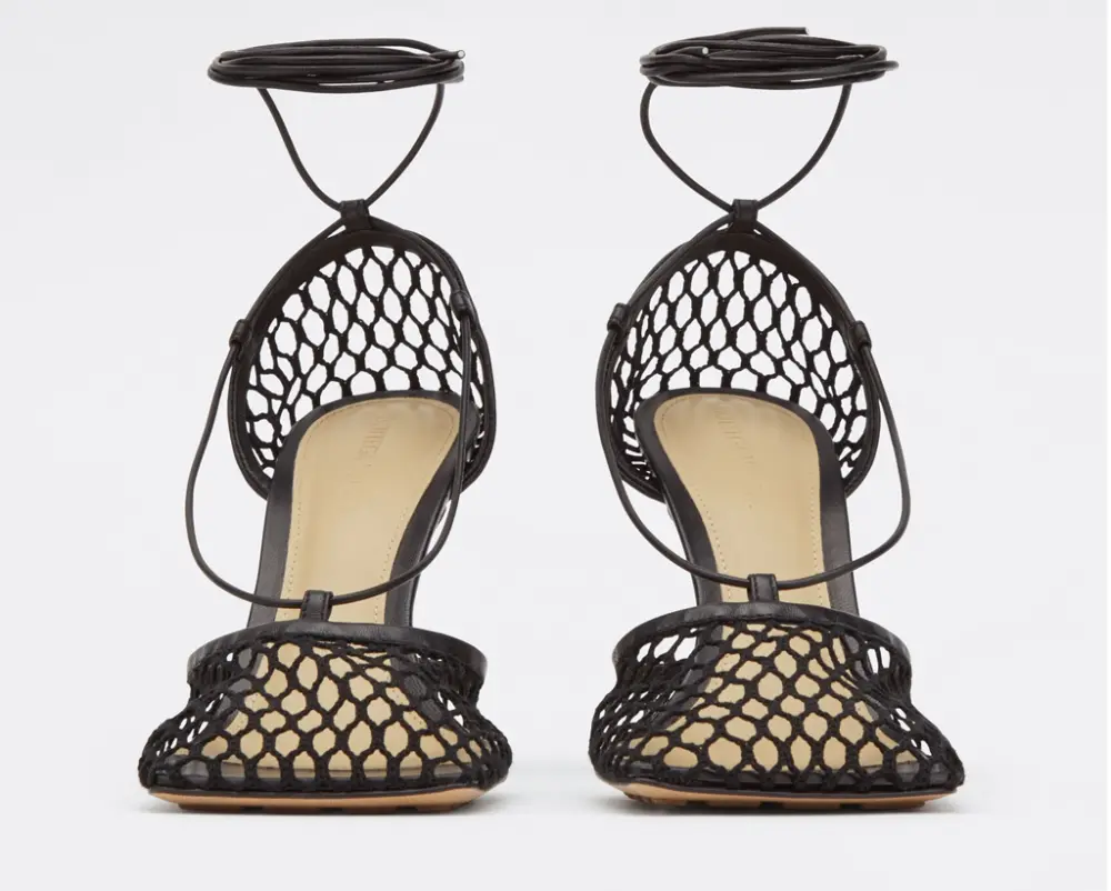 Giày Cao Gót Bottega Veneta Sandal 'Black' 651388VBSD31000 - Ảnh 3