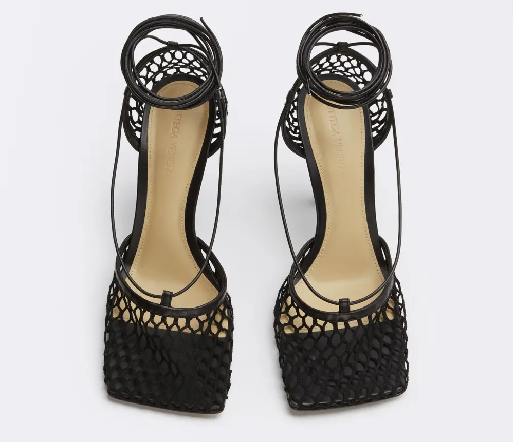 Giày Cao Gót Bottega Veneta Sandal 'Black' 651388VBSD31000 - Ảnh 4