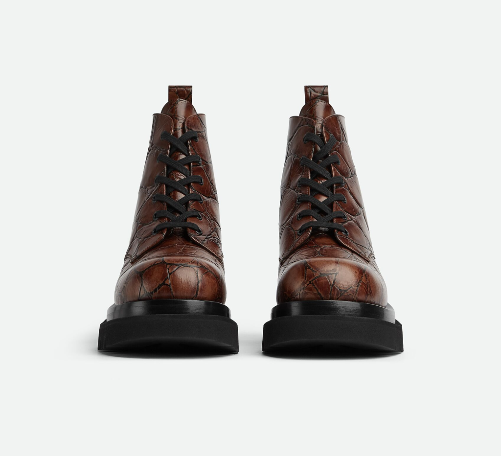 Giày Bottega Veneta Lug Lace-Up Ankle Boot 'Twig' 730224V2LS02501 - Ảnh 3