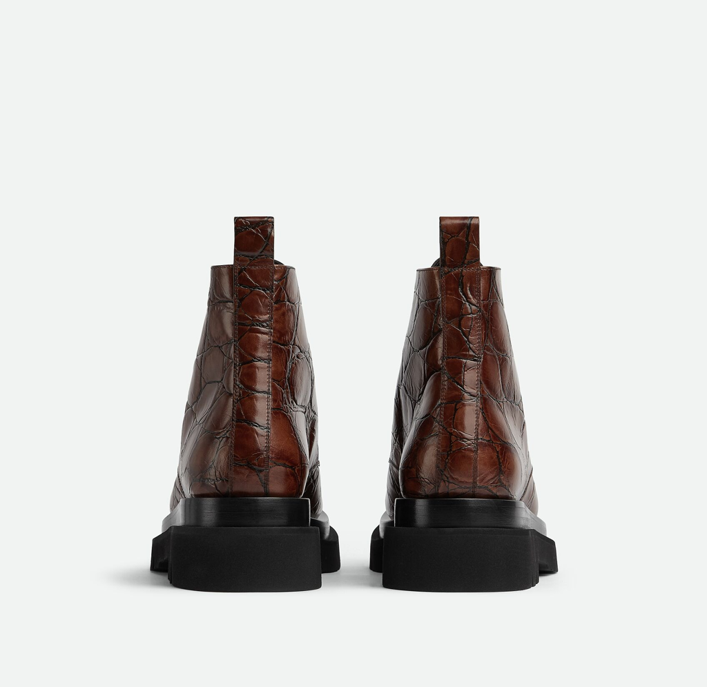 Giày Bottega Veneta Lug Lace-Up Ankle Boot 'Twig' 730224V2LS02501 - Ảnh 5