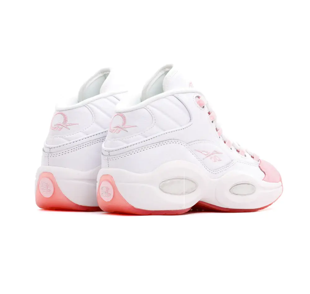 Giày Reebok Question Mid 'Pink Toe GS' GX9357 - Ảnh 4