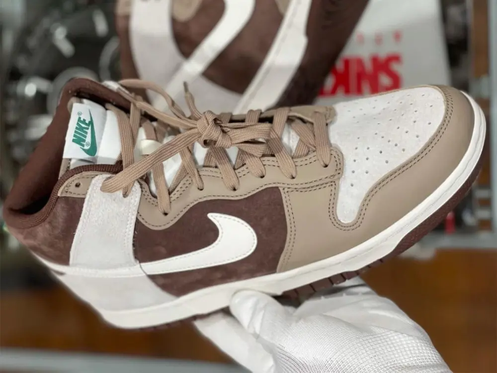 Giày Nike Dunk High “Light Chocolate” DH5348-100 - Ảnh 6