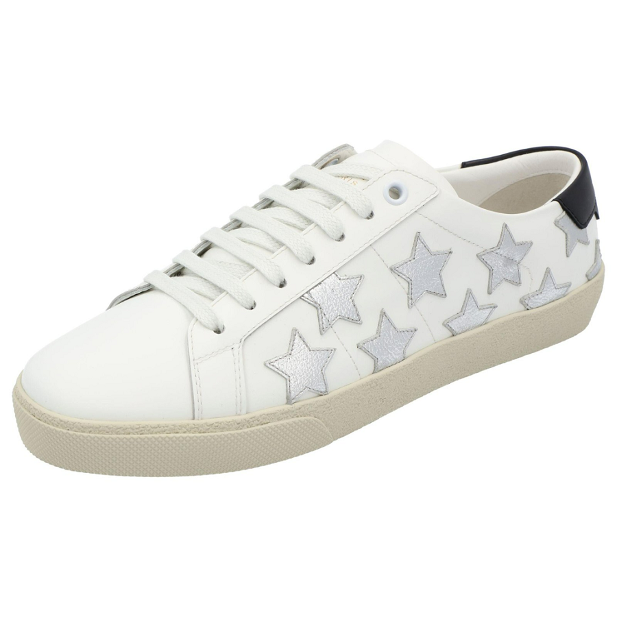 Giày Saint Laurent Wmns Court Classic SL-06 'White Metallic' 4191970MP109082 - Ảnh 2