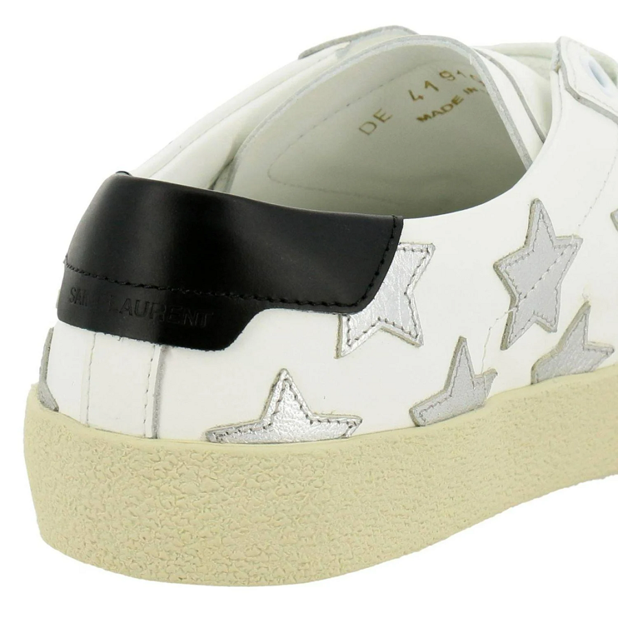 Giày Saint Laurent Wmns Court Classic SL-06 'White Metallic' 4191970MP109082 - Ảnh 4