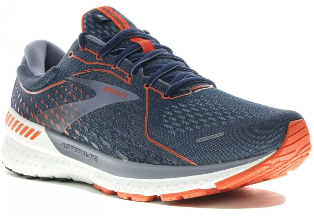 Giày Brooks Adrenaline Gts 21 Wide EU 42 Navy Red Clay 1103492E-452 - Ảnh 4