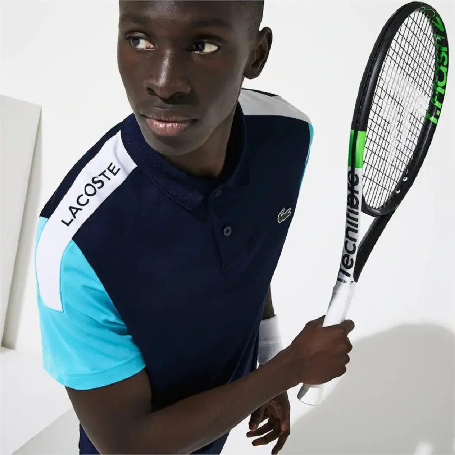 Áo Lacoste Polo SPORT Breathable Pique Turquoise DH4864-51-2YE - Ảnh 4