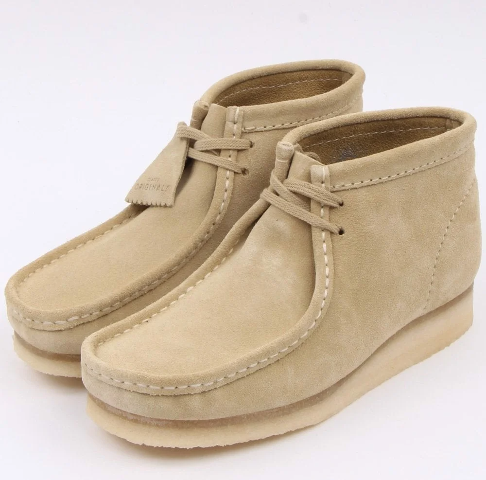 Giày Clarks Wallabee Boot 'Maple Suede' 261-55516 - Ảnh 5