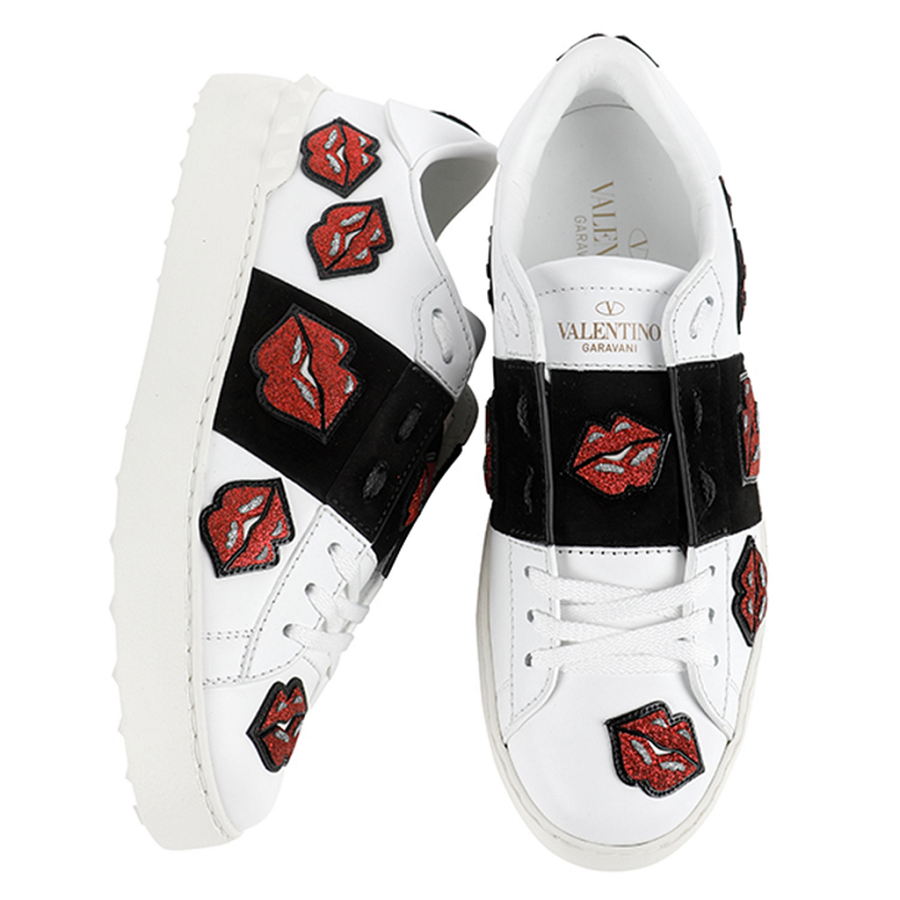 Giày Valentino Patch Open Sneakers QW1S0781 RHH E0M - Ảnh 5