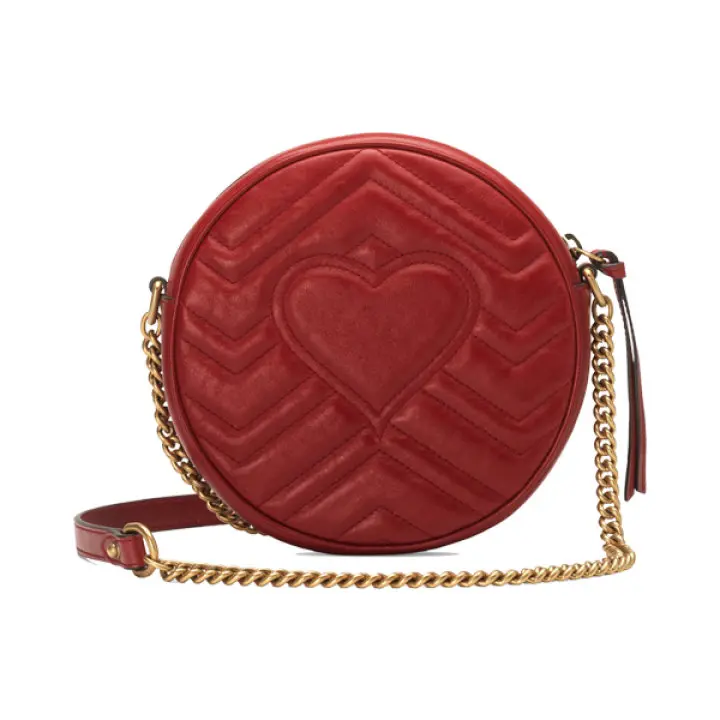Alternative view of Túi Gucci GG Marmont Mini Leather Round Shoulder Bag 550154 0OLET 6438