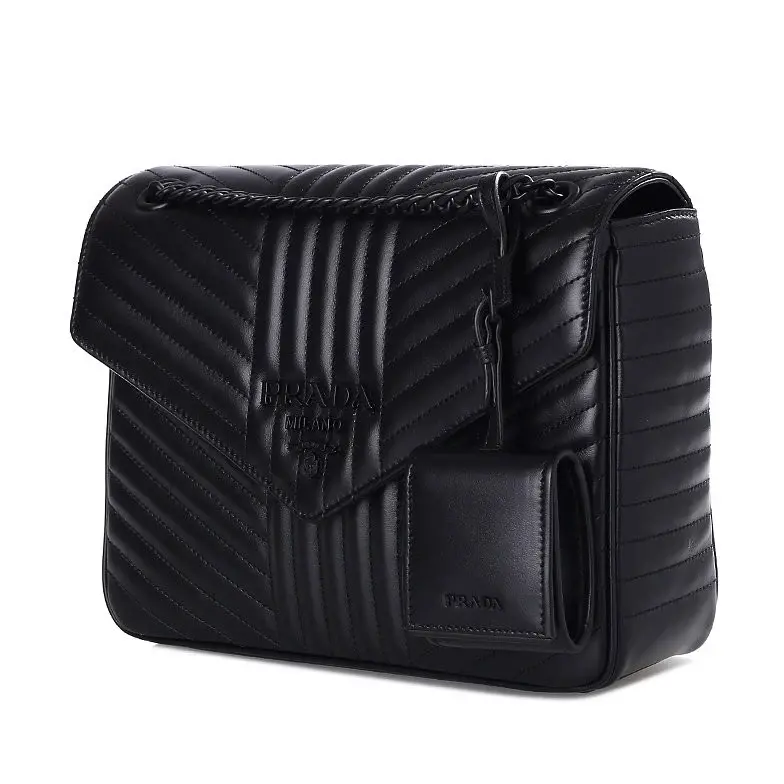 Túi Prada Diagram Leather Shoulder Bag 1BD226-WD91-F0ES9-ADO - Ảnh 4