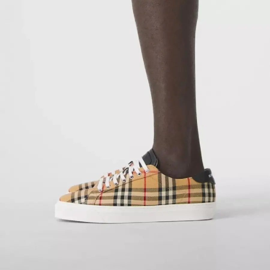 Alternative view of Giày Burberry Vintage Check And Leather 'Archive Beige' 80388661