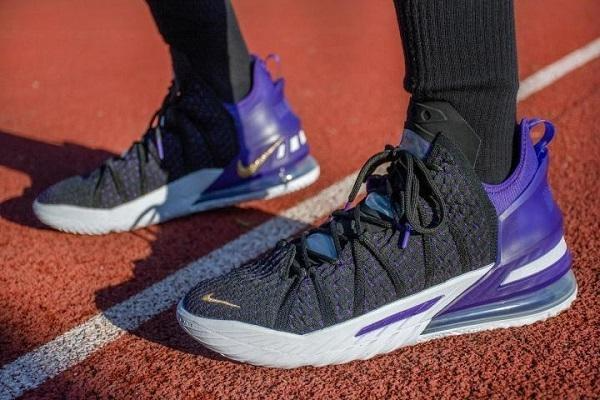 Giày Nike LeBron 18 GS 'Lakers' CW2760-004 - Ảnh 3