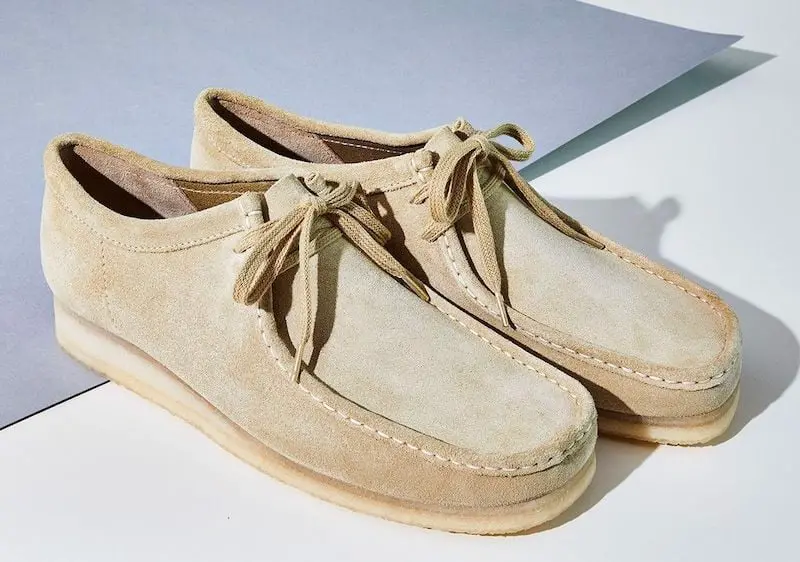 Giày Clarks Wallabee Cup 'White Nubuck' 261-58153 - Ảnh 4