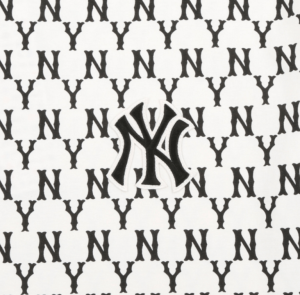 Alternative view of Áo MLB Monogram All Over Over Fit Short Sleeve White 31TSM1131-50B