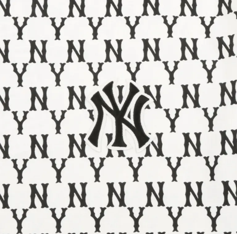 Alternative view of Áo MLB Monogram All Over Over Fit Short Sleeve White 31TSM1131-50B