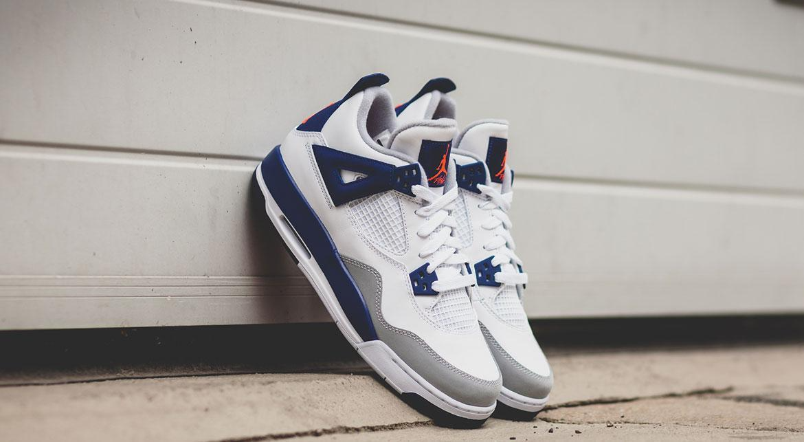 Giày Nike Air Jordan 4 GS 'Deep Royal Blue' 487724-132 - Ảnh 2