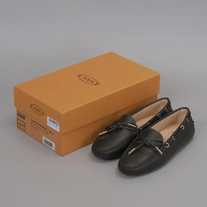 Giày Tod’s Wmns Black Leather Driving Loafer XXW0FW05030RMMB400 - Ảnh 3