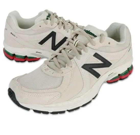 Alternative view of Giày New Balance 860v2  'Beige/Green-Red' ML860XG