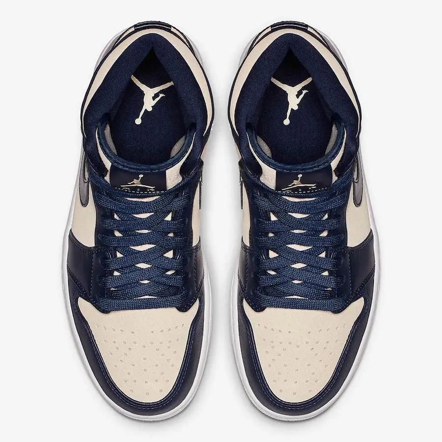 Alternative view of Giày Nike Air Jordan 1 High 'Navy Cream'  AQ9131-401