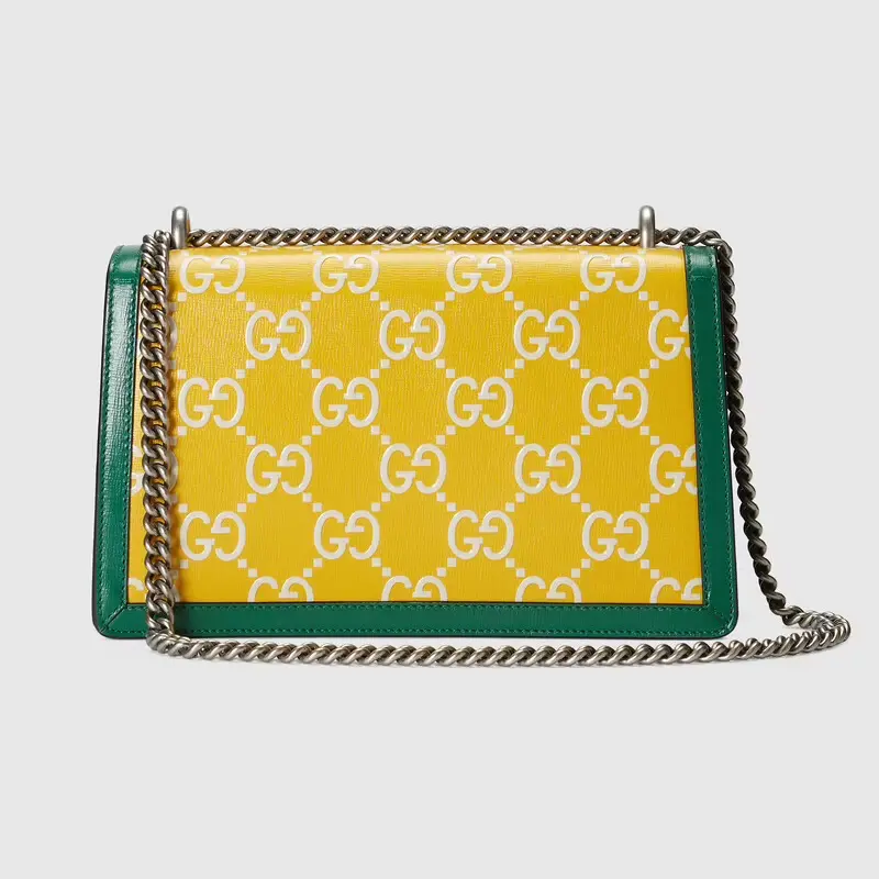 Túi Gucci Dionysus Small GG Shoulder Yellow And Green Leather 400249-UGMBN-7263 - Ảnh 3
