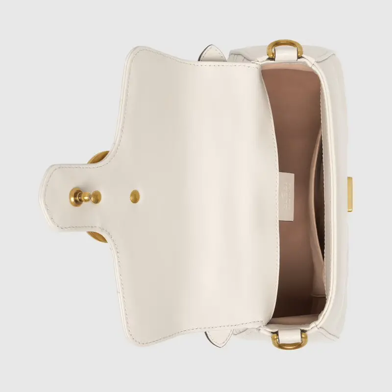 Alternative view of Túi Gucci GG Marmont Mini Top Handle White Leather ‎547260-DTDIT-9022