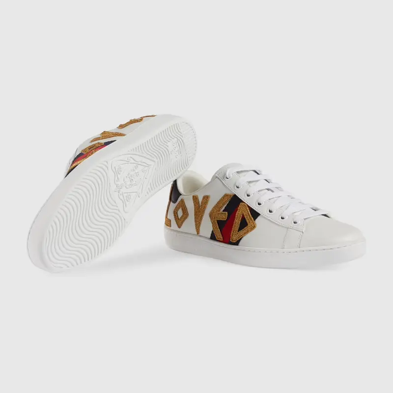 Giày Gucci Wmns Ace 'Loved' 505328-DOPE0-9095 - Ảnh 4