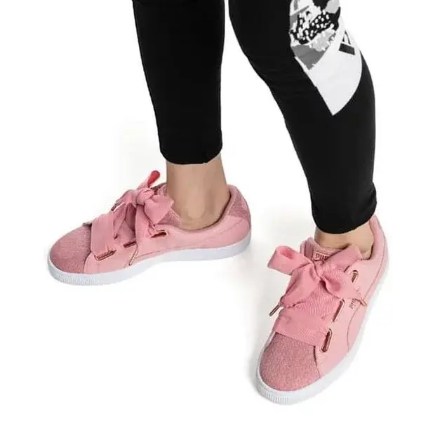 Alternative view of Giày Puma Wmns Basket Heart 'Pink Bubblegum' 369649-01
