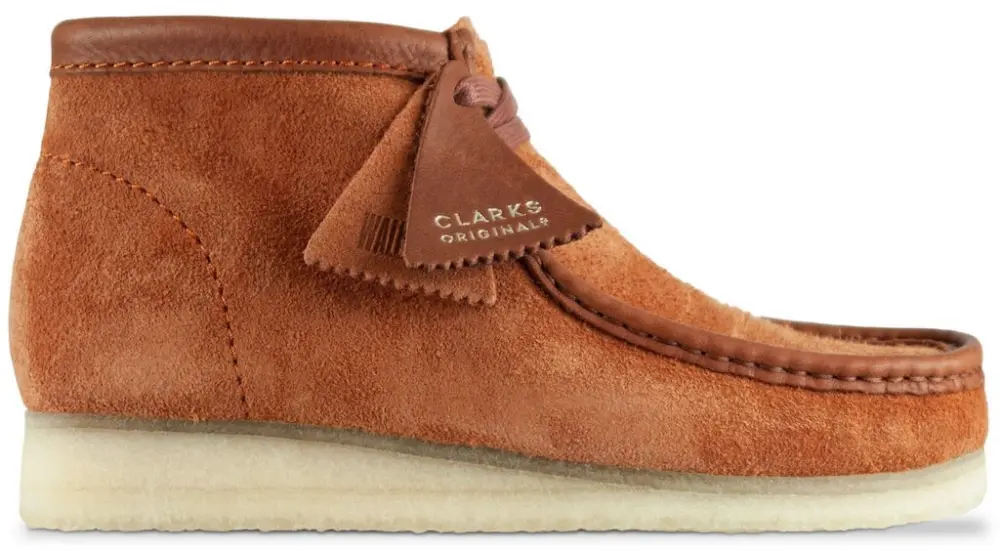 Giày Clarks Wallabee Boot 'Tan Hairy Suede' 261-54818