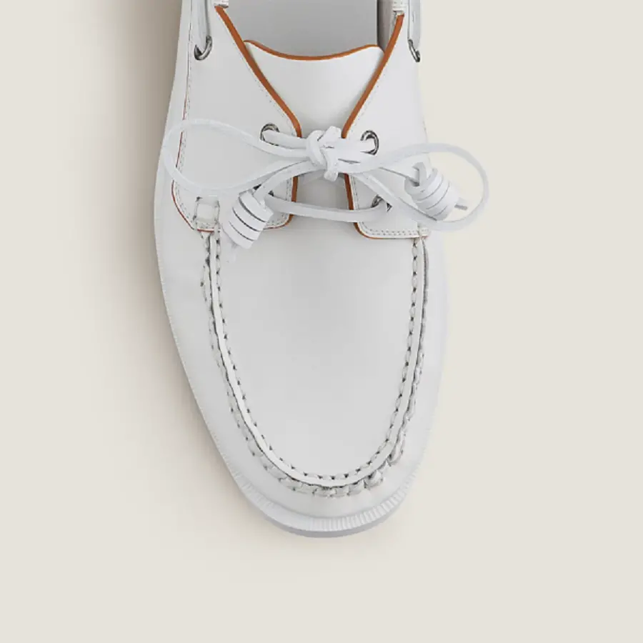 Giày Hermes Ecoutille Loafer ‘White’ H221958ZA90410 - Ảnh 4