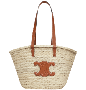 Túi Celine Medium Triomphe Classic Panier Palm Leaves 'Tan' 192622EFA-04LU