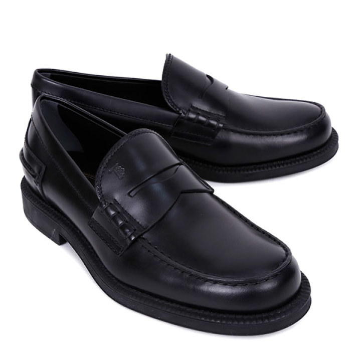 Giày Tod’s Black leather loafers XXM80B0BR30LYGB999 - Ảnh 5