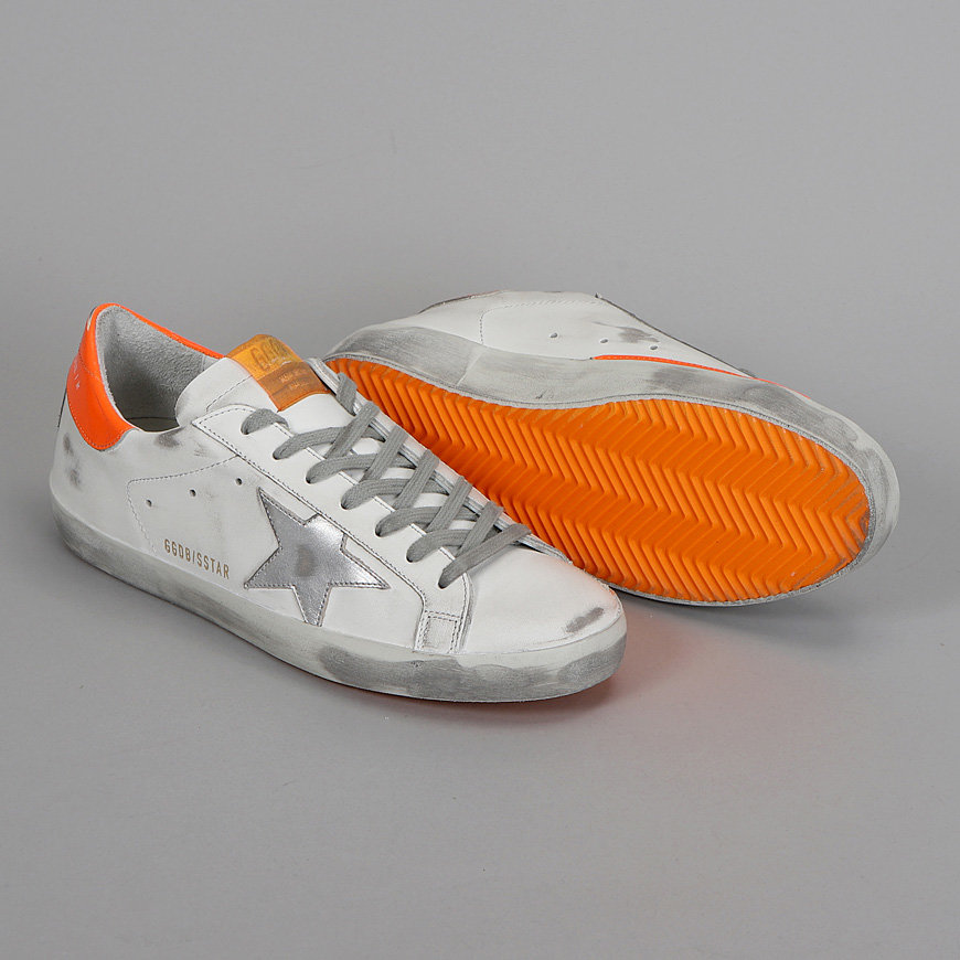 Giày Golden Goose Superstar 'White Orange Fluo' G36MS590-T84 - Ảnh 3