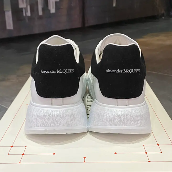 Giày Alexander McQueen Wmns Oversized Court Trainer 'White Black' 633915-WHZ96-9061 - Ảnh 3