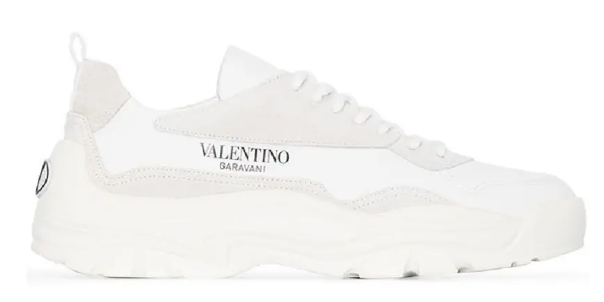 Giày Valentino Gumboy Calfskin Sneaker White (21SS) VY2S0B17VRN0BO