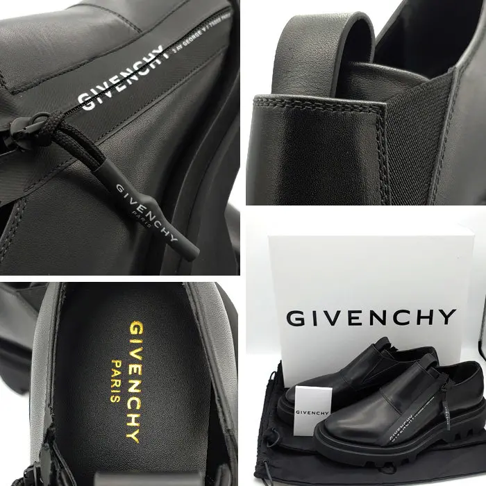 Alternative view of Giày Givenchy Combat Zipped Derby In Leather BH1030H0KE-001