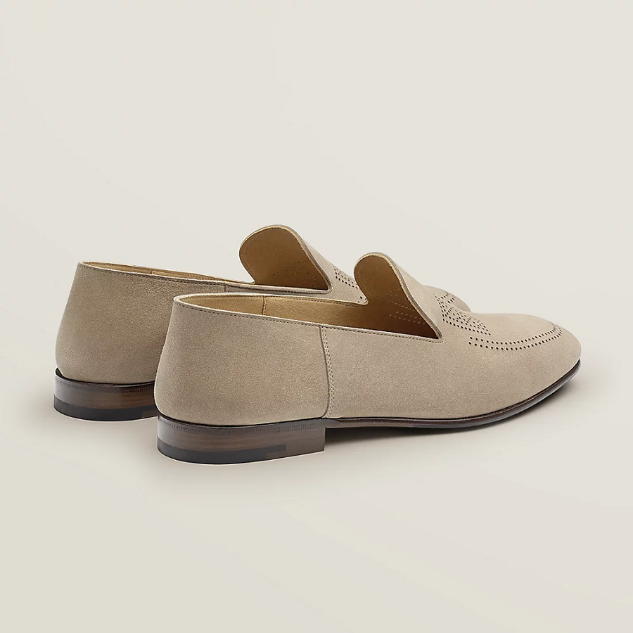 Giày Hermes Eclipse Loafer 'Beige Sable' H221980ZAC9420 - Ảnh 4