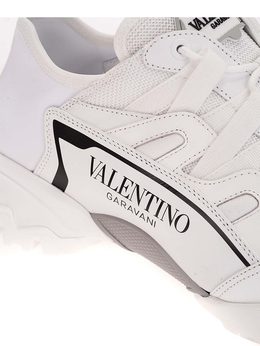 Giày Valentino Logo Lettering Sneakers in white VY2S0E04VXN0BO - Ảnh 2