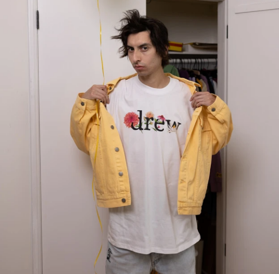 Áo Drew House Floral Drew SS Tee White - Ảnh 3