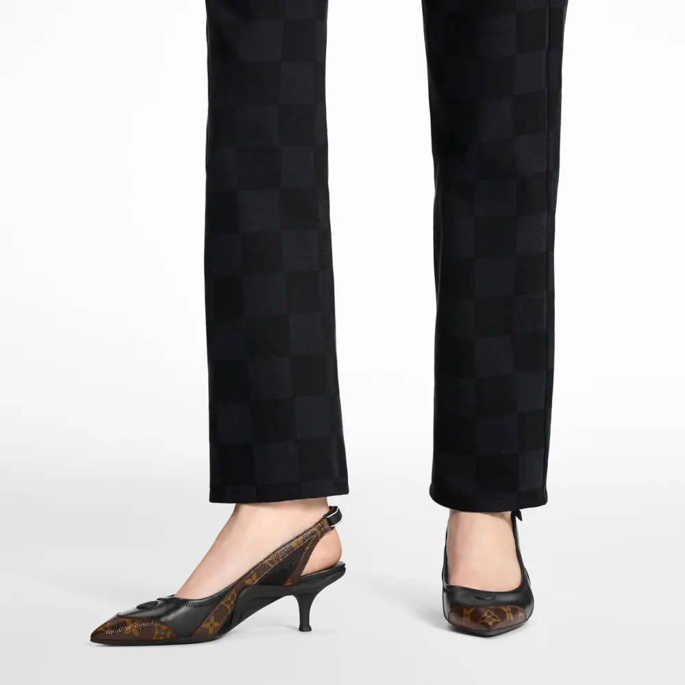 Giày Cao Gót Louis Vuitton Archlight Slingbacks 'Black' 1AADGJ - Ảnh 5