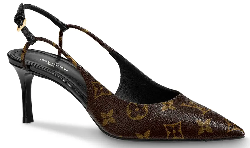 Giày Cao Gót Louis Vuitton Cherie Slingback Pumps 'Brown' 1A5BPP