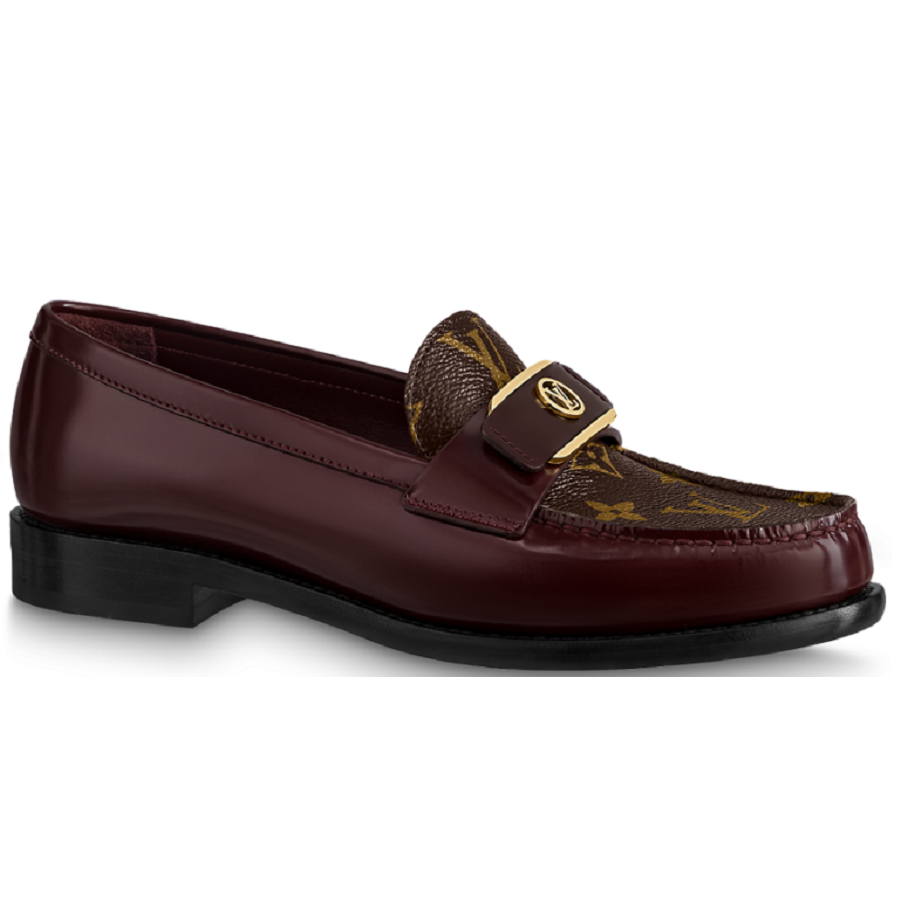 Giày Louis Vuitton Chess Flat Loafers ‘Bordeaux’ 1AACXY - Ảnh 4