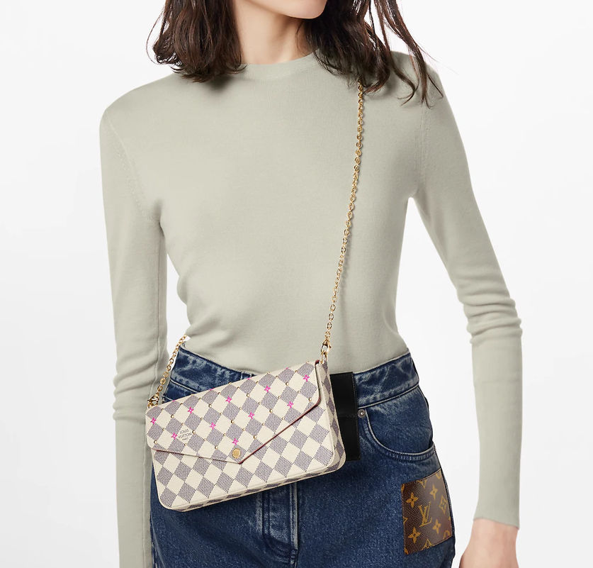 Túi Louis Vuitton Félicie Pochette 'Fuchsia' N64616 - Ảnh 2